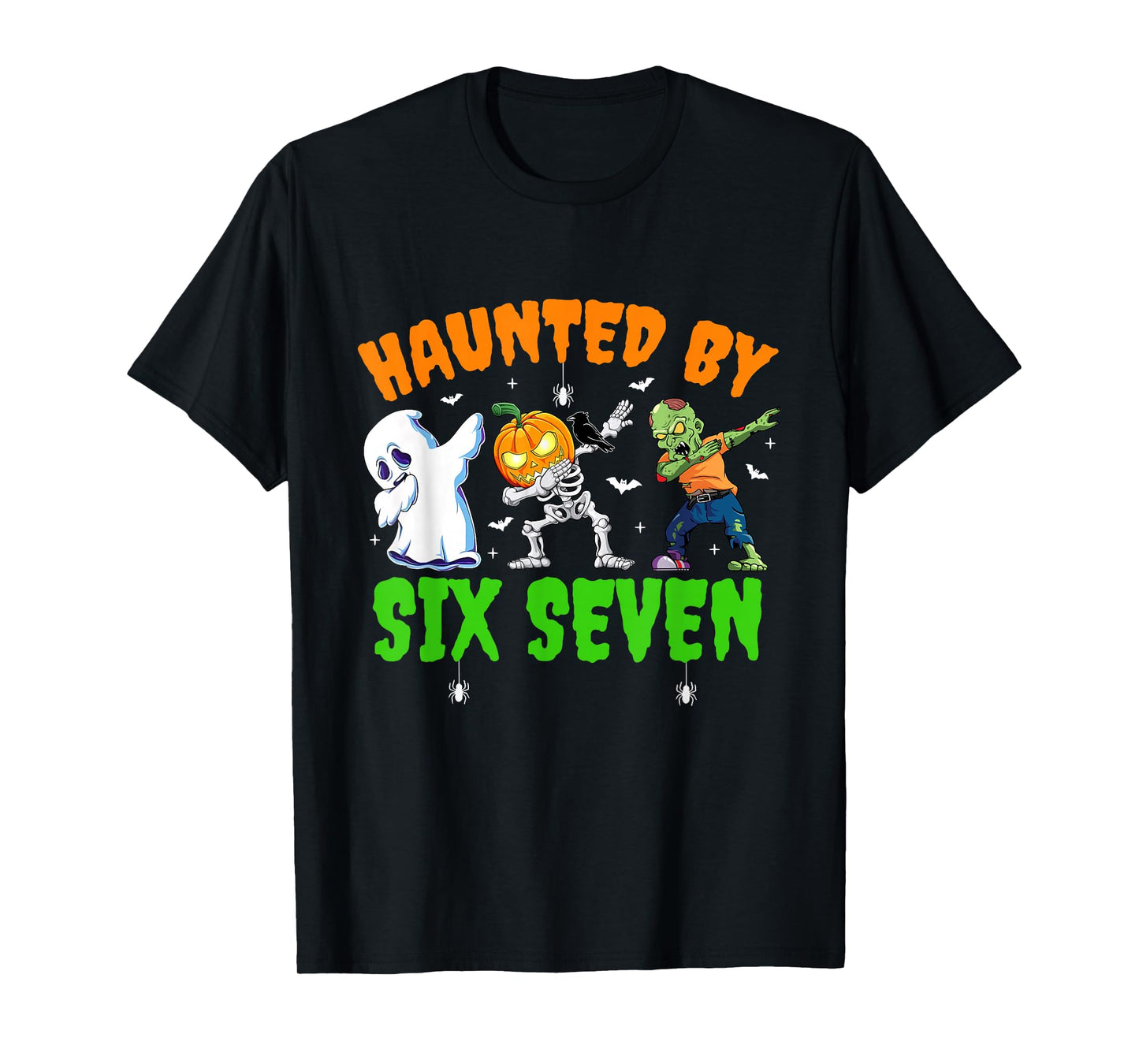 Haunted by Six Seven 67 Meme Dabbing Halloween Boys Toddlers T-Shirt