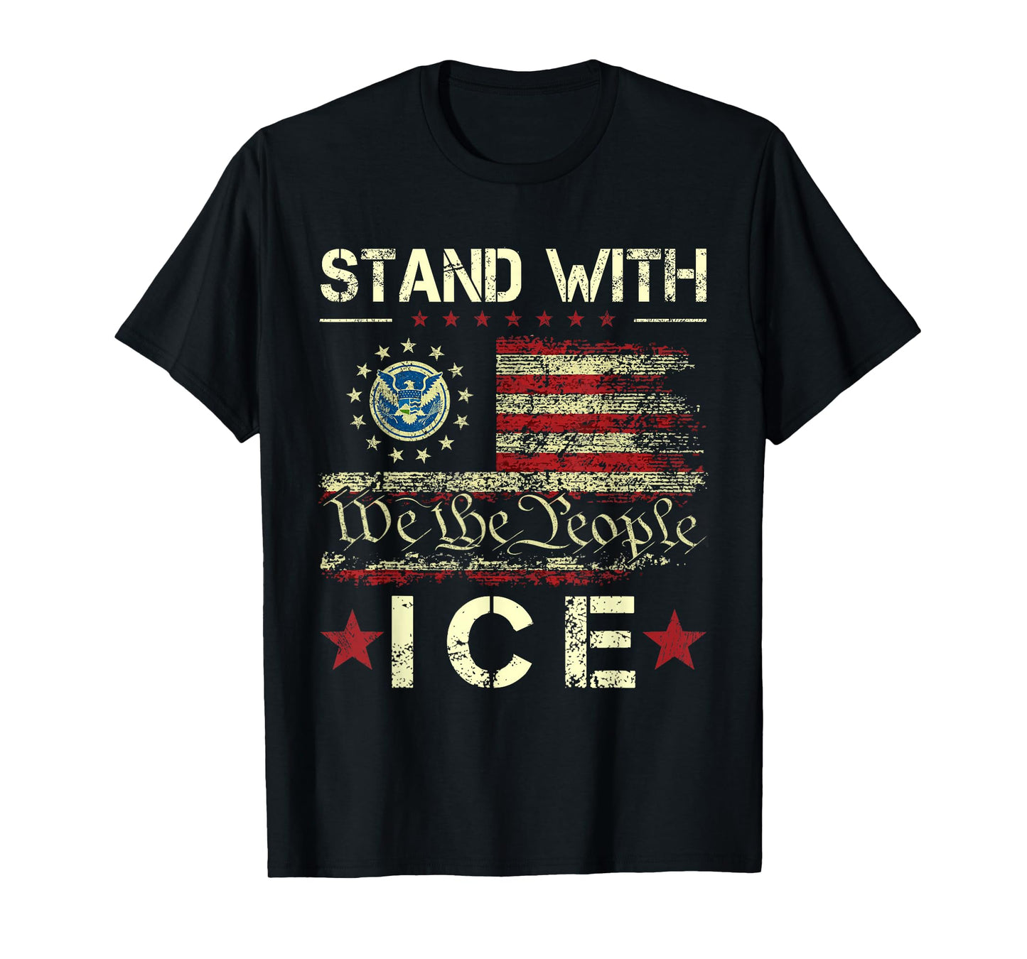 I Support ICE - Vintage ICE Enjoy Deportation T-Shirt