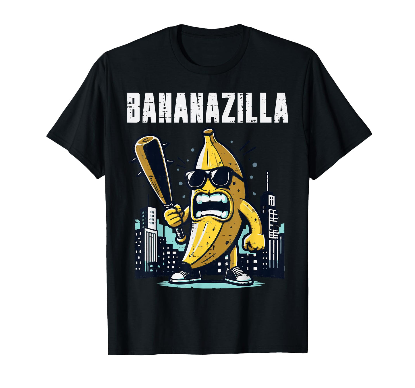 Banana Monster Bananazilla Funny Fruit Meme Men Kids Women T-Shirt