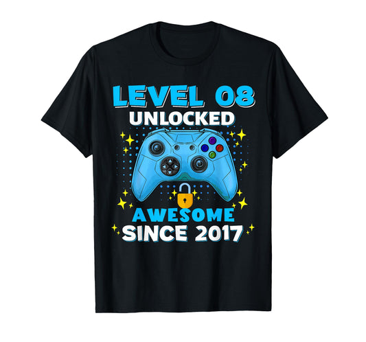 8th Birthday T-Shirt For Boys 8 Years Birthday Gifts T-Shirt