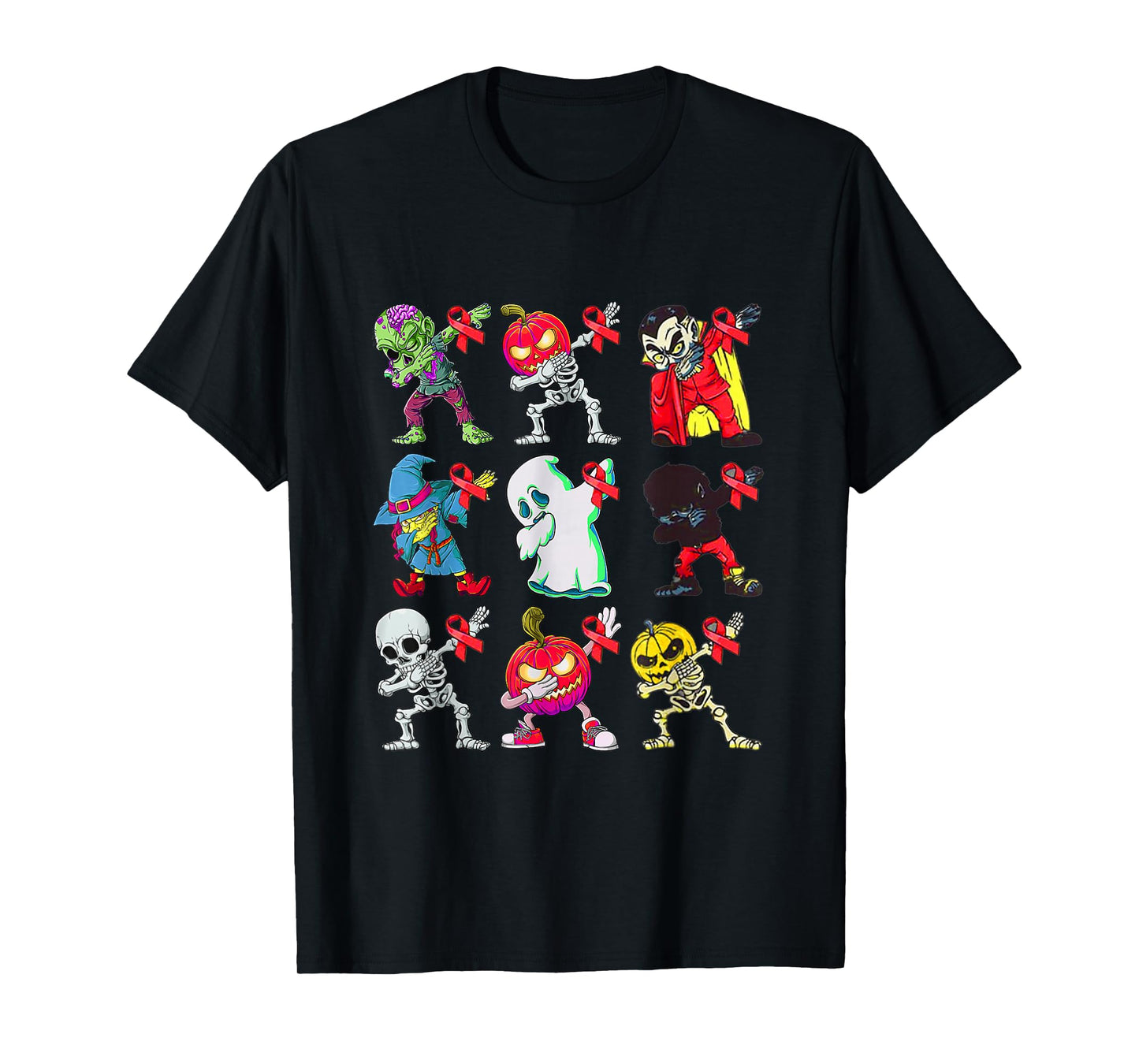 in October We Wear Red for Red Ribbon Week Halloween T-Shirt