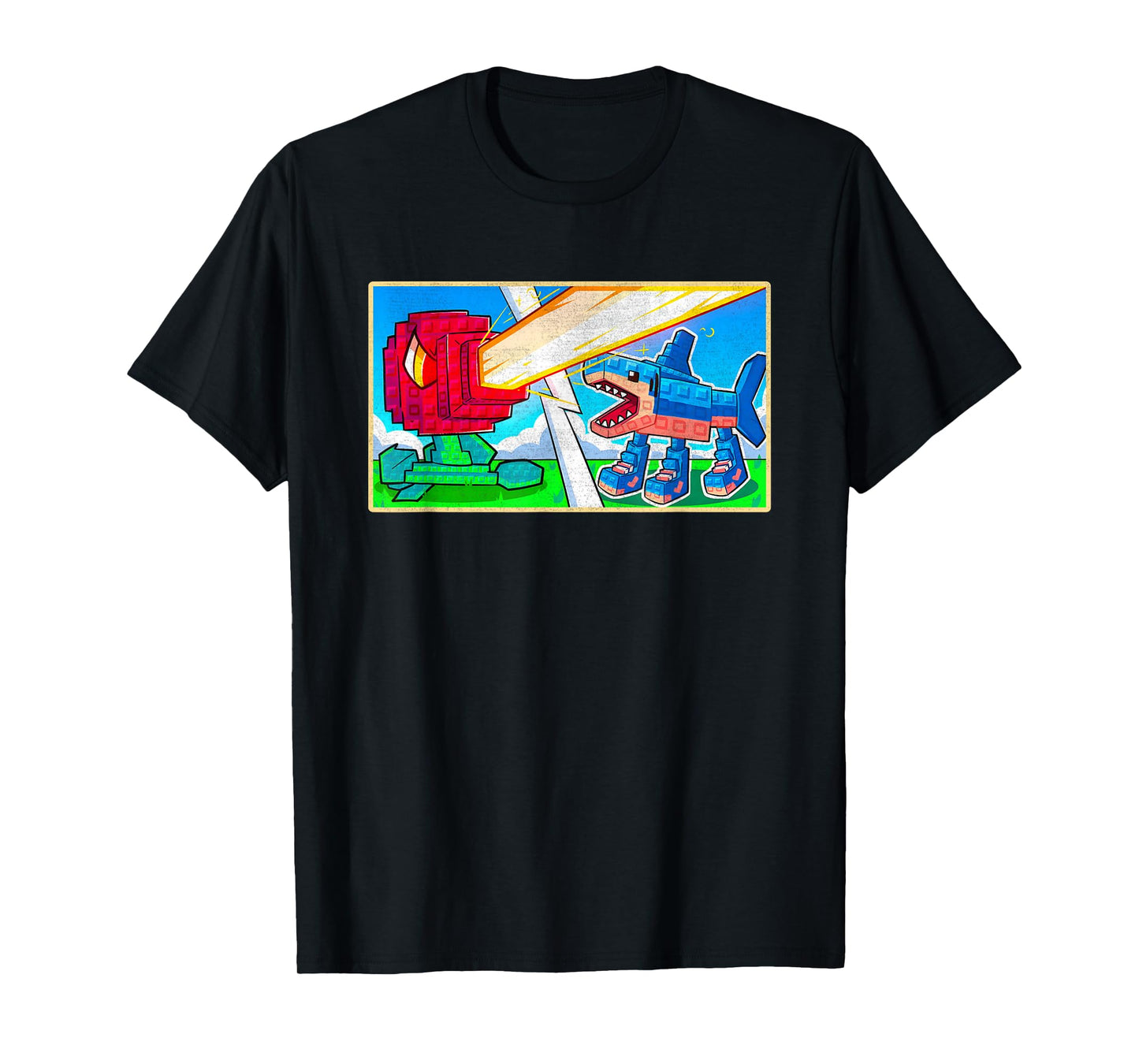 Plants Vs Brainrots Gamers Kids Boys Girls Funny Meme T-Shirt