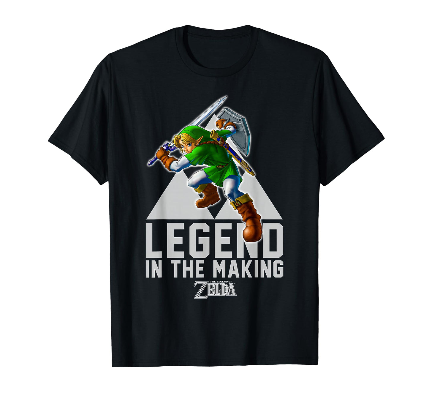 Nintendo Zelda Link Legend In The Making Triforce T-Shirt T-Shirt