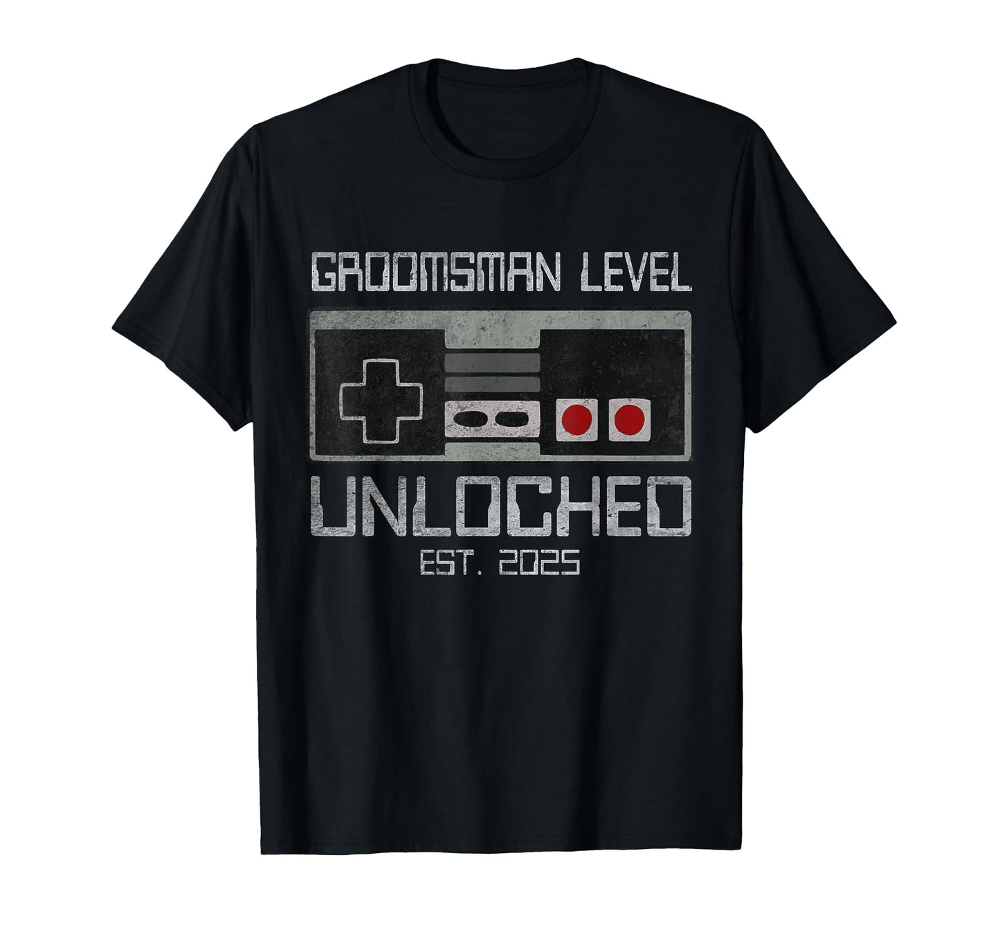 Groomsmen Matching Bachelor Party 2025 Gamer Husband Wedding T-Shirt