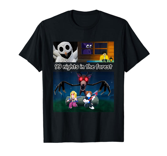 99 Nights Halloween Gamer Deer in The Forest Kids T-Shirt