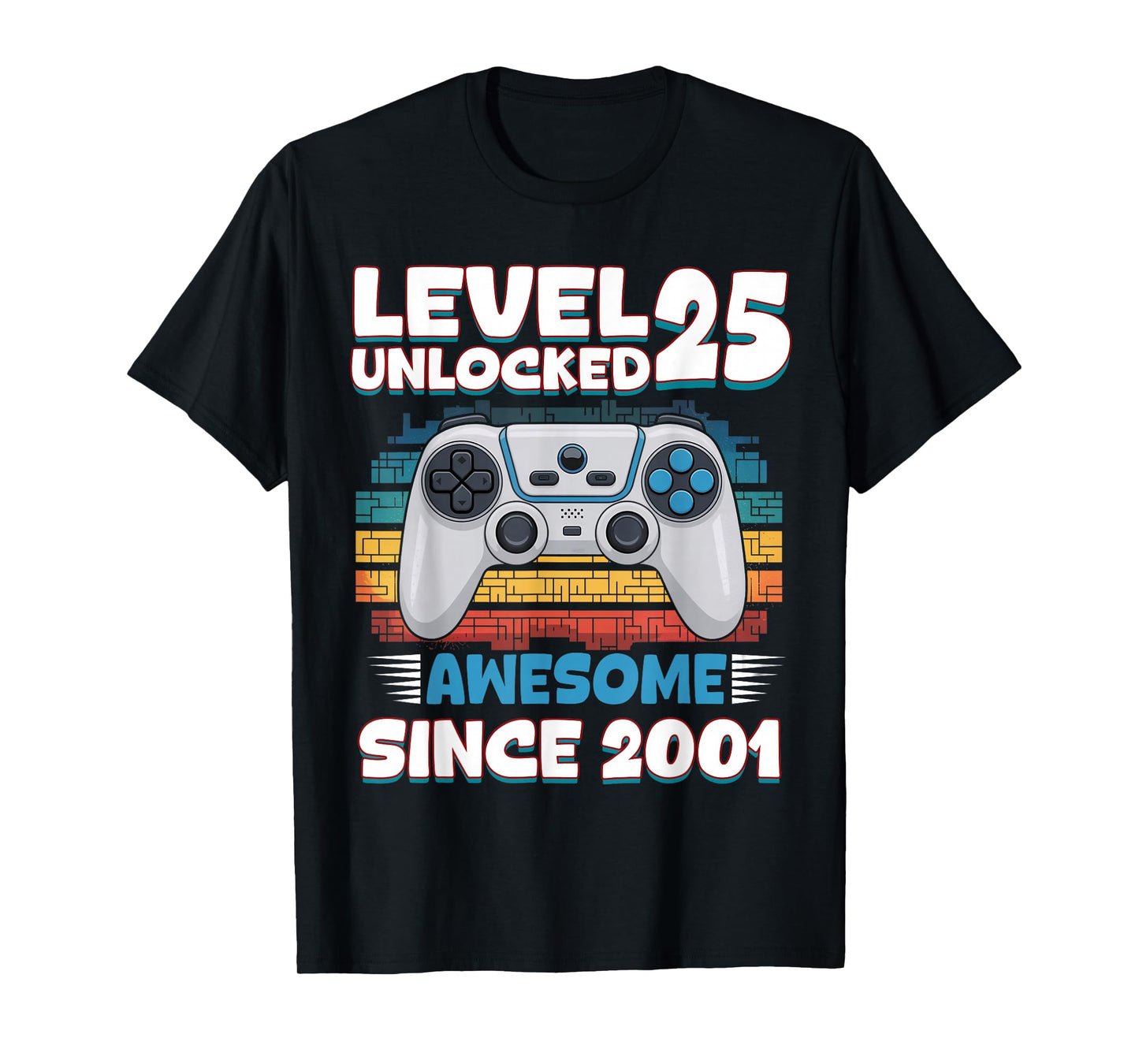 25 Year Old Bday Decorations Son Boy 25yr 2001 25th Birthday T-Shirt