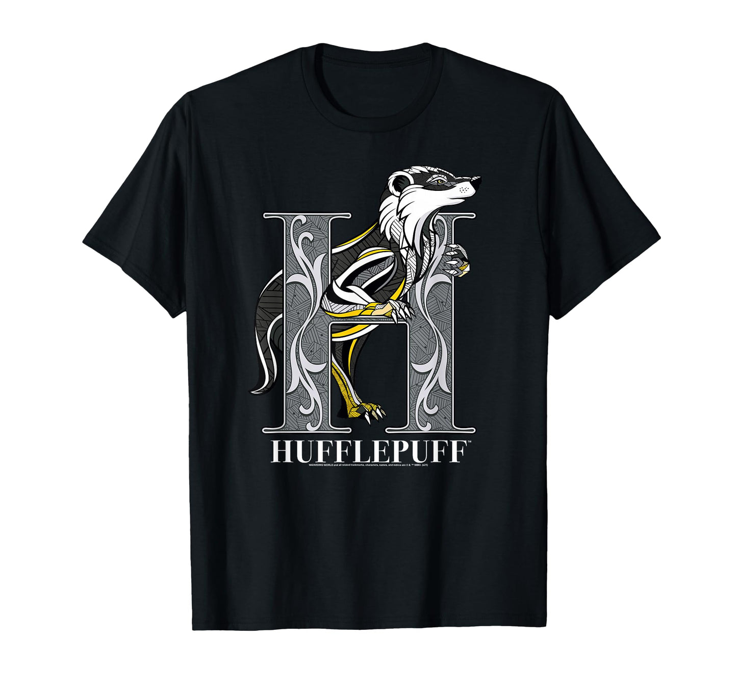 Harry Potter Mosaic Hufflepuff with Badger T-Shirt