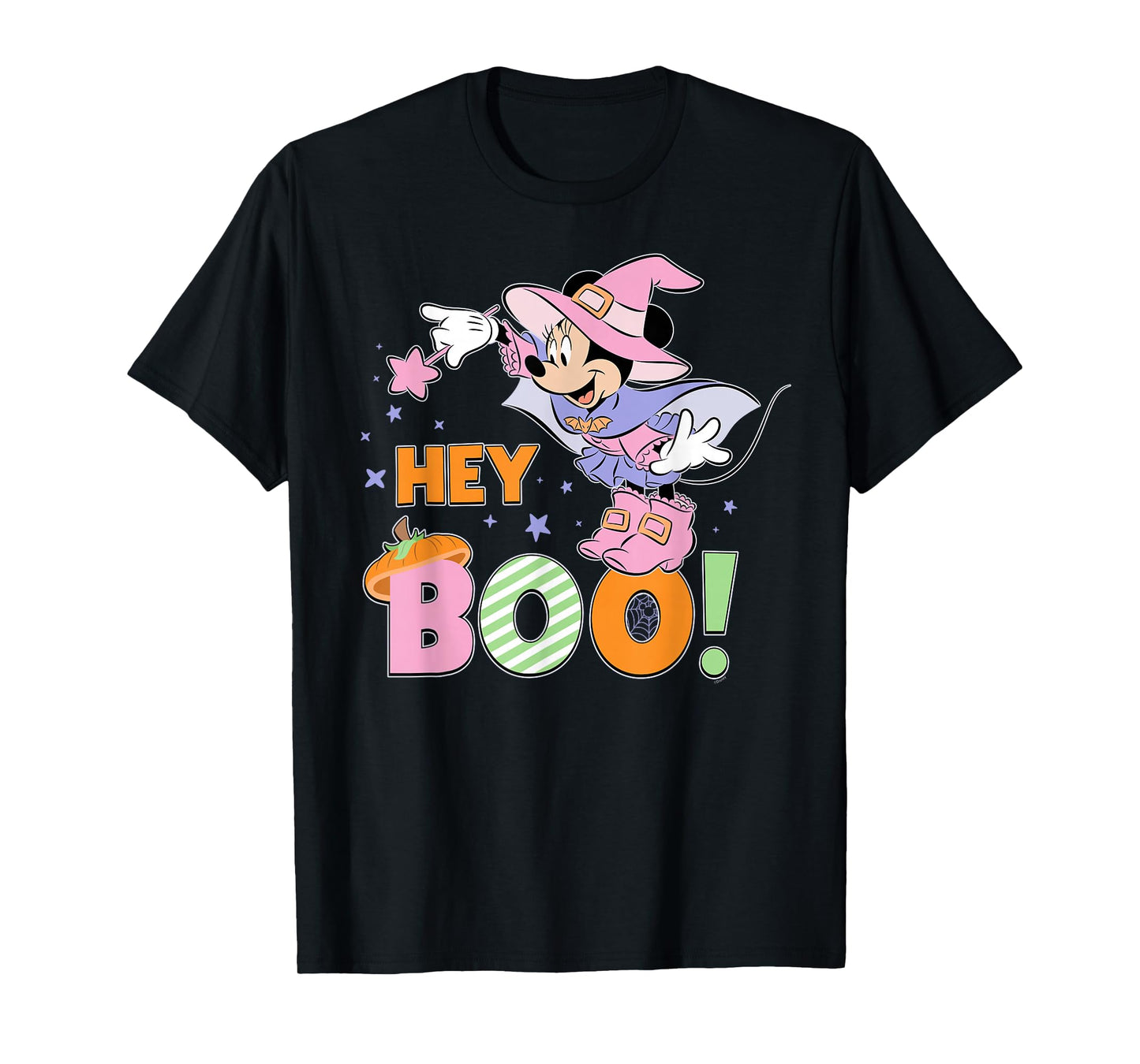 Disney Minnie Mouse "Hey Boo!" Cute Halloween Matching T-Shirt