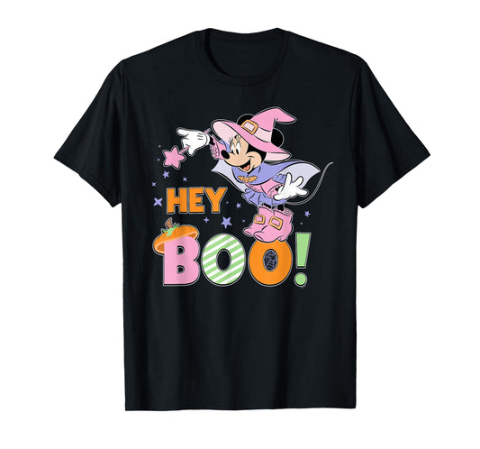 Disney Minnie Mouse "Hey Boo!" Cute Halloween Matching T-Shirt