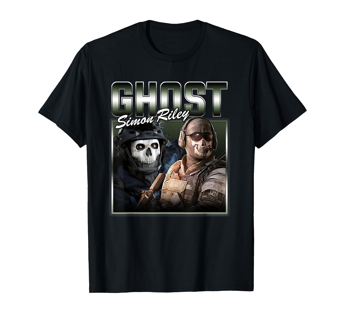 Call of Duty Ghost Simon Riley 90's Collage Video Game T-Shirt