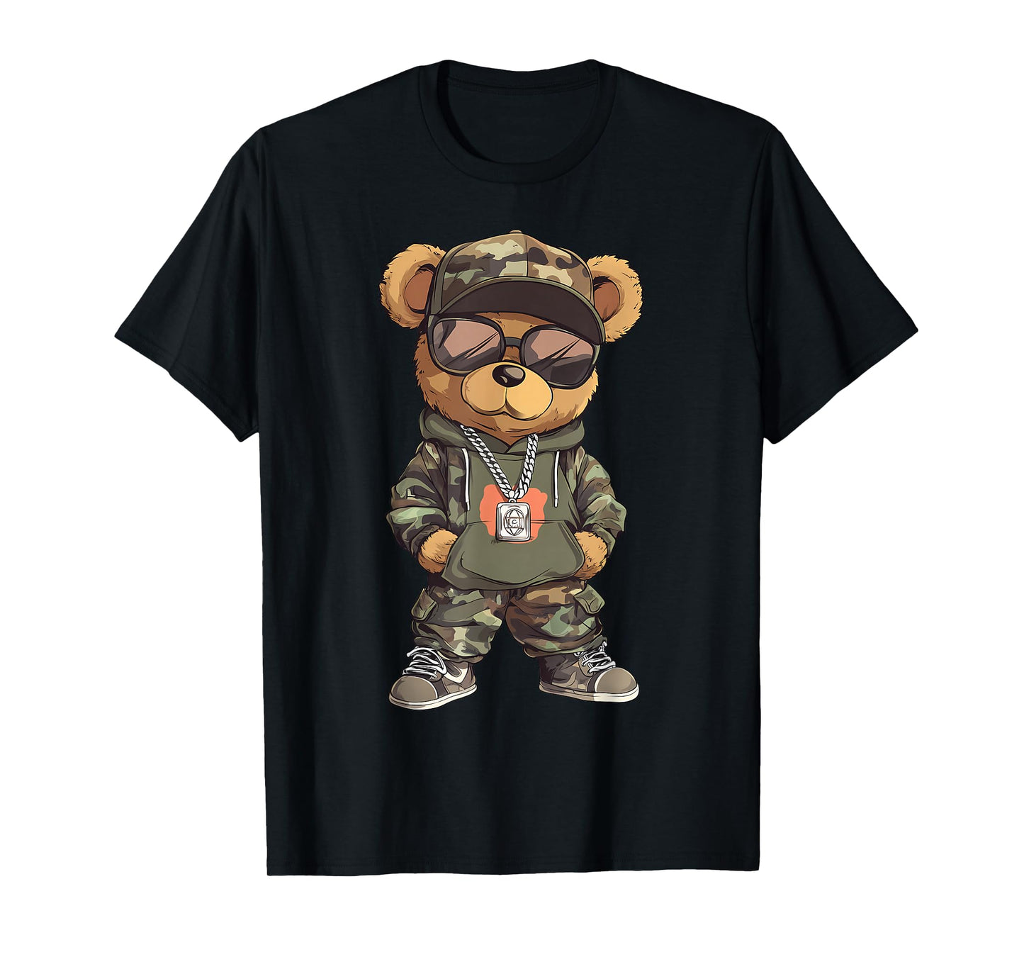 Hip Hop Music Teddy Sunglasses T-Shirt