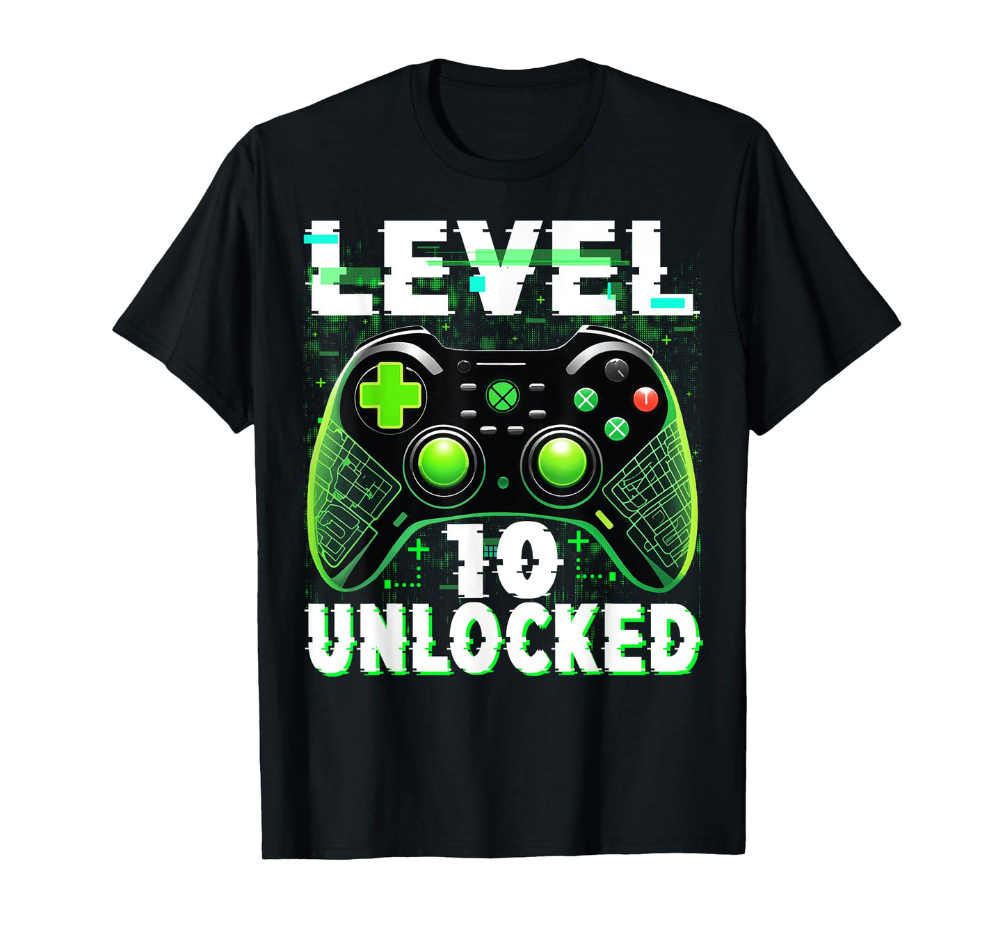 Level 10 Unlocked Shirt Funny Video Gamer Geek 10th Birthday T-Shirt