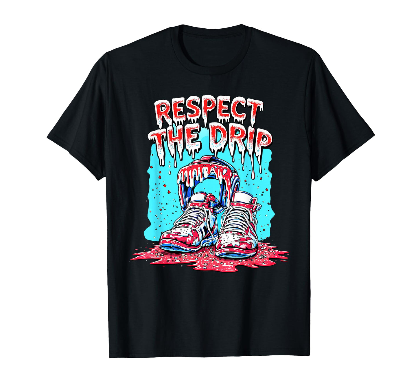 Respect The Drip Wrestling Ice Cream Drip with Sprinkles T-Shirt