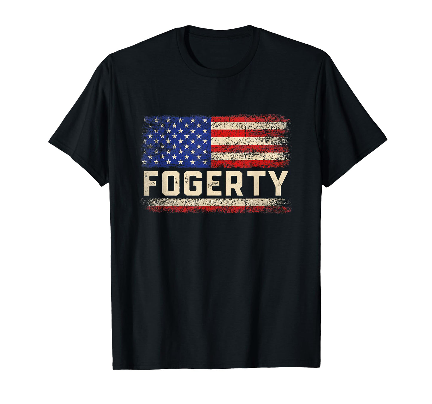 Fogerty Last Name Shirt Fogerty Name American Flag T-Shirt