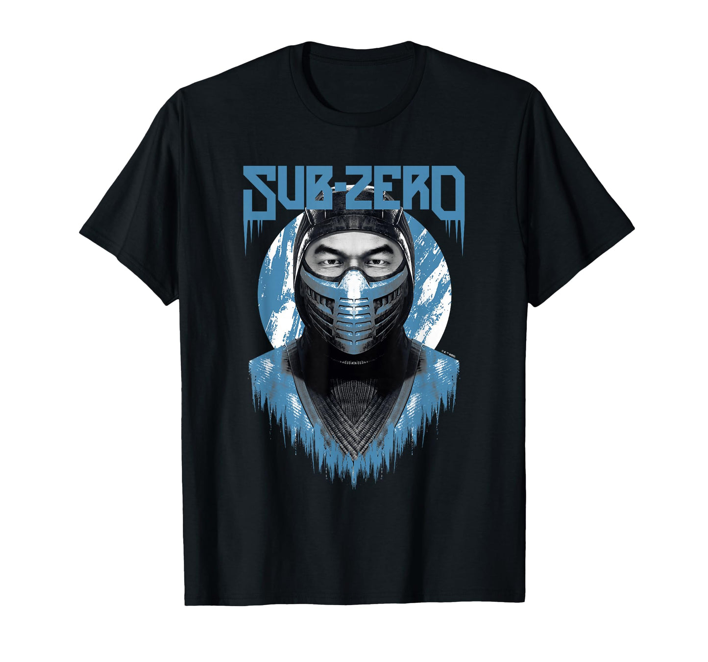 Mortal Kombat Klassic Sub-Zero Big Face Bust Portrait Logo T-Shirt