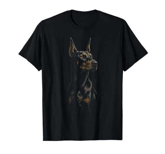 Doberman Dog Gift Lover for Men Women Dog Mom Dad Owner T-Shirt