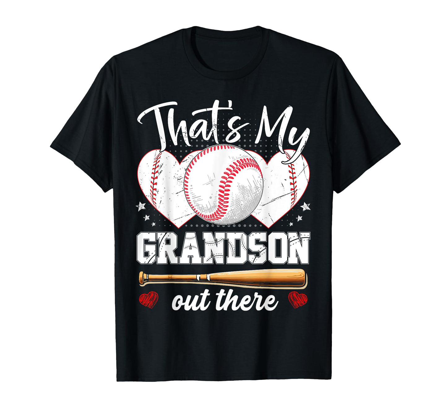 That'S My Grandson Out There Baseball Grandma Mother's Day T-Shirt