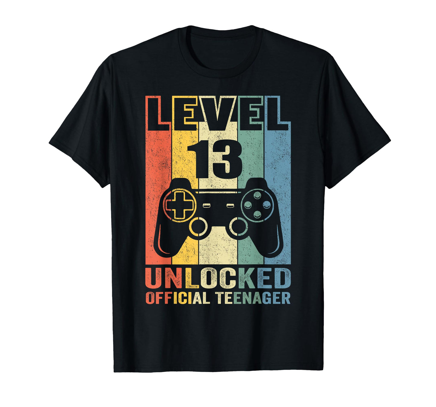 Official Teenager 13th Birthday Gift Level 13 Unlocked T-Shirt