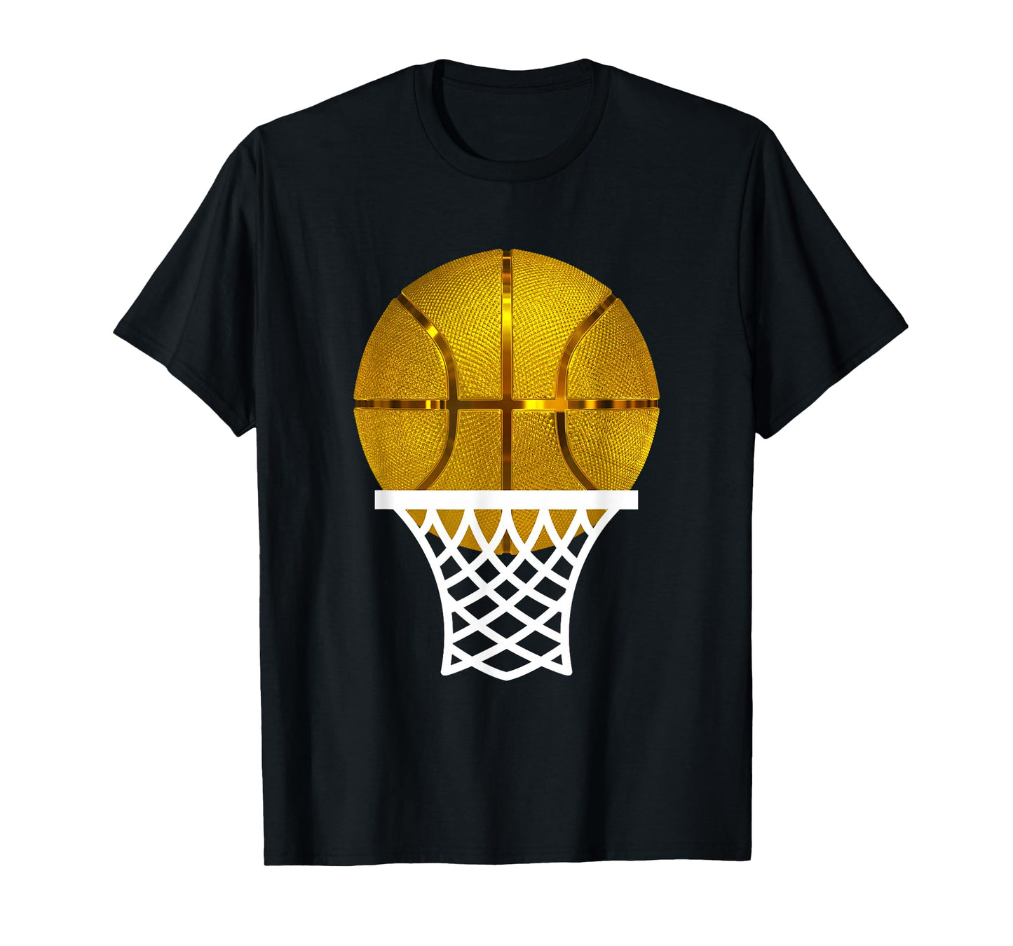 Gold Basketball Trophy MVP Award, Cool Basketball Player Tee T-Shirt