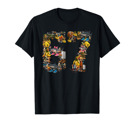 67 Six Seven Birthday Meme Viral Italian Brainrot Halloween T-Shirt