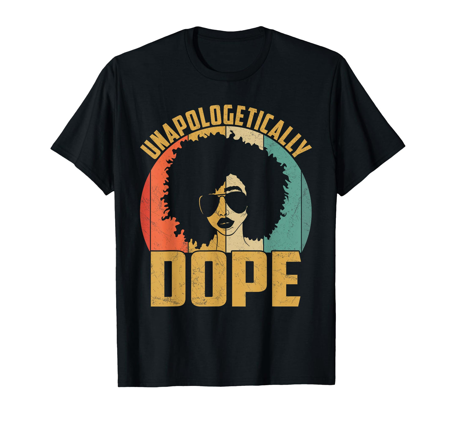 Unapologetically Dope Black Pride Melanin African American Short Sleeve T-Shirt