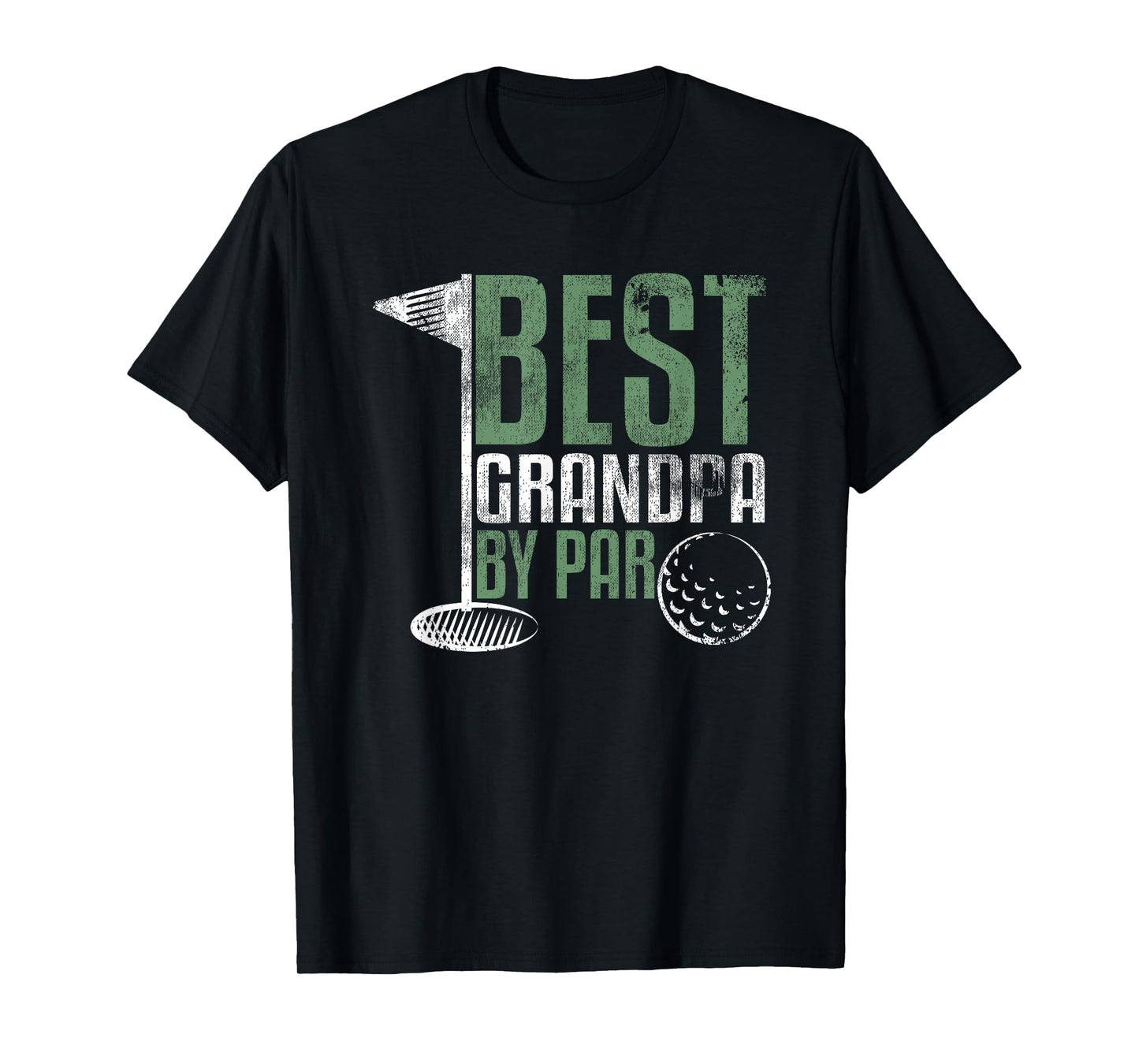 Best Grandpa By Par Father's Day Golf Grandad Golfing Gift T-Shirt