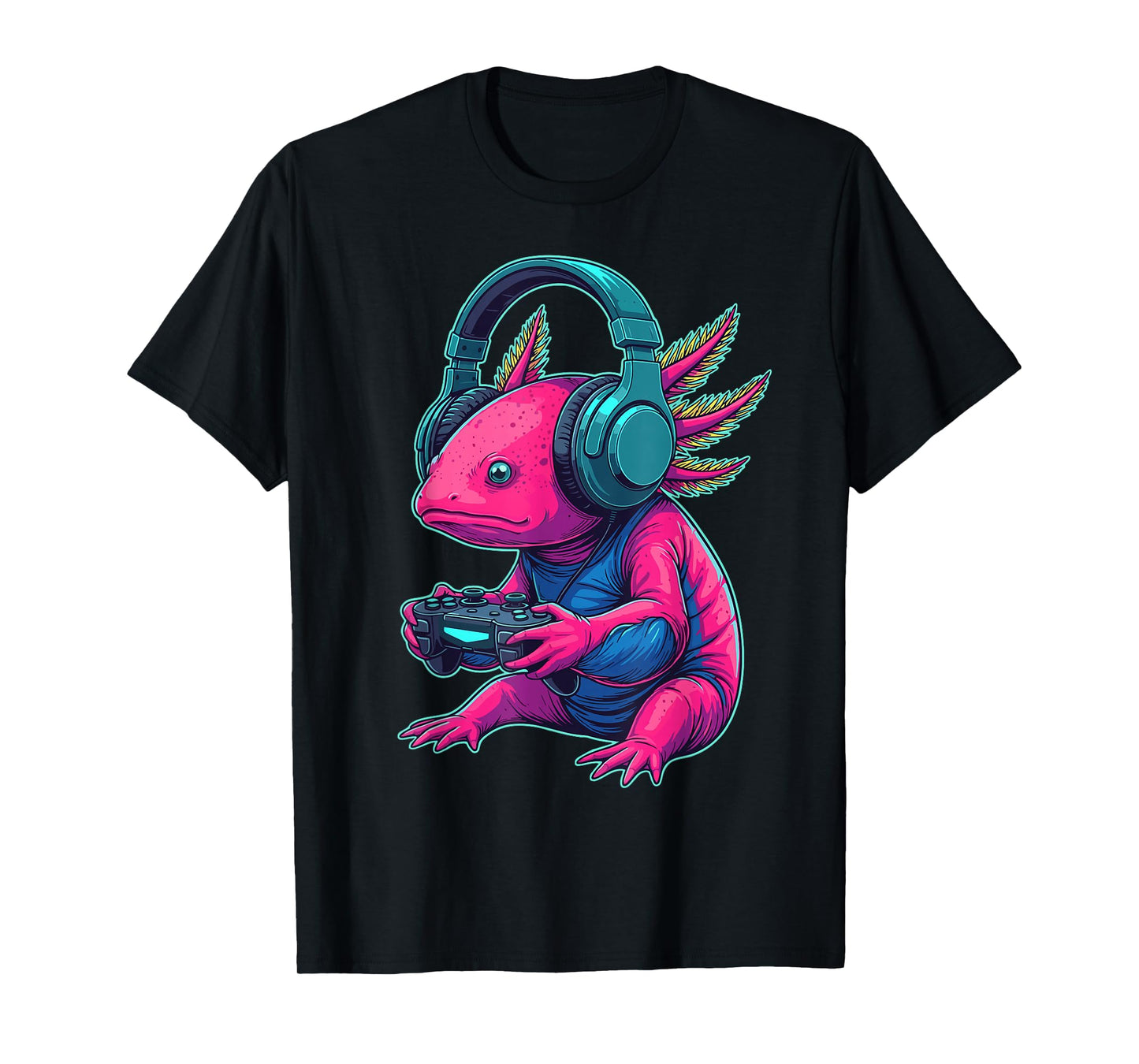 Funny Video Gaming Axolotl Gamer T-Shirt