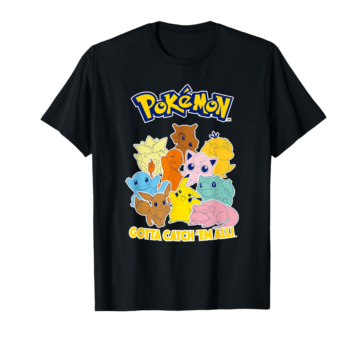 Pokémon Group Shot Gotta Catch 'Em All Cute Poster T-Shirt