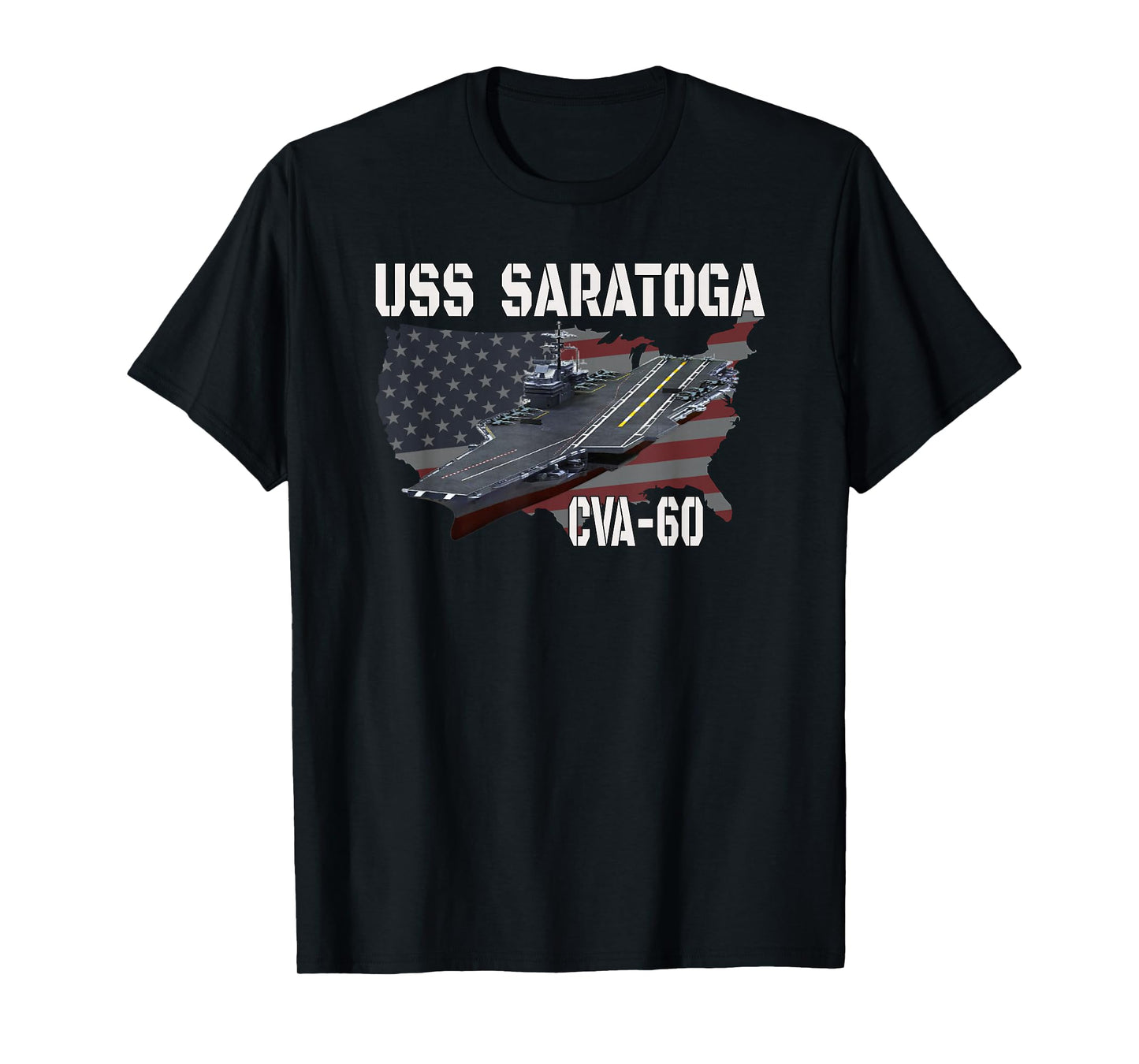 USS Saratoga CVA-60 Aircraft Carrier Veterans Day T-Shirt