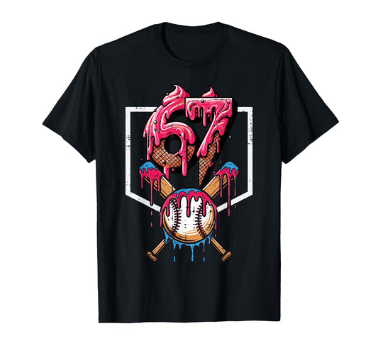 67 Meme Funny 6 7 Men Women Kids Youth Boys Girls Teen T-Shirt