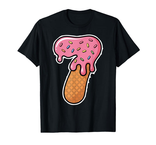 67 Halloween Costume Duo Matching Number 6 and 7 Ice Cream T-Shirt
