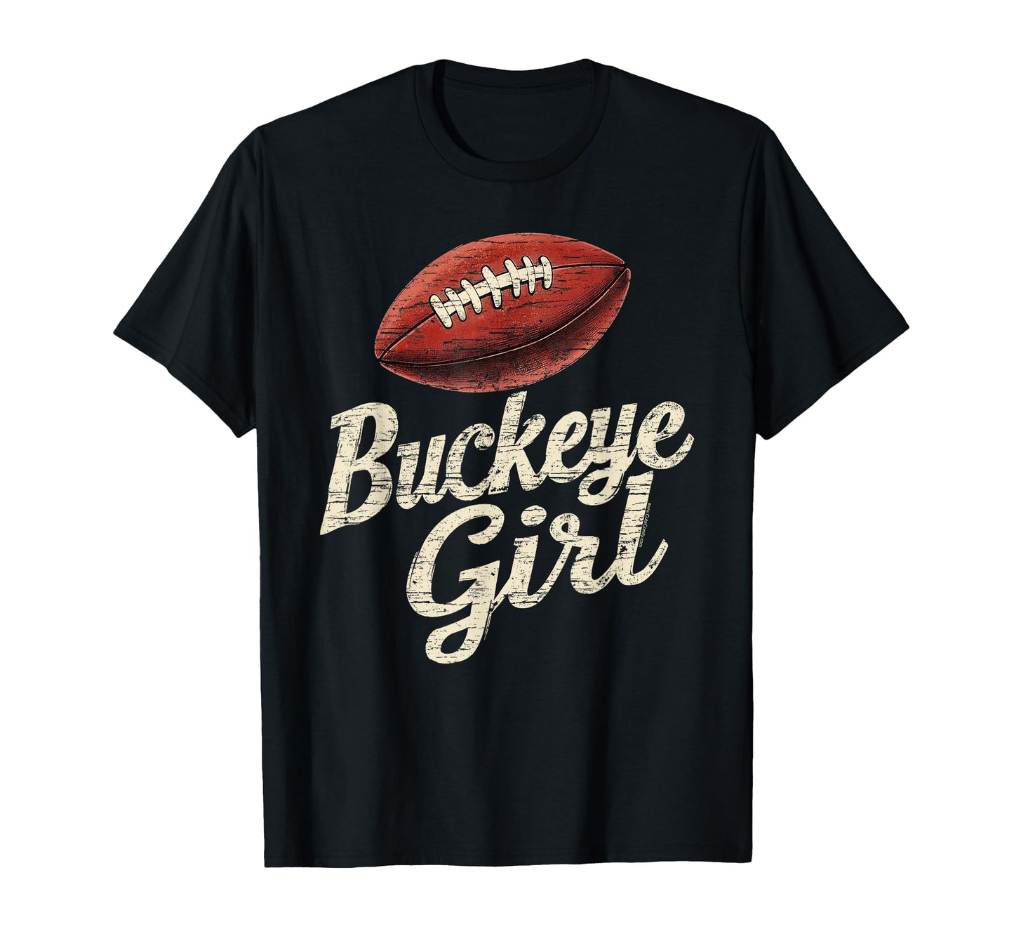 Buckeye Girl Vintage Sports Ohio Home State T-Shirt