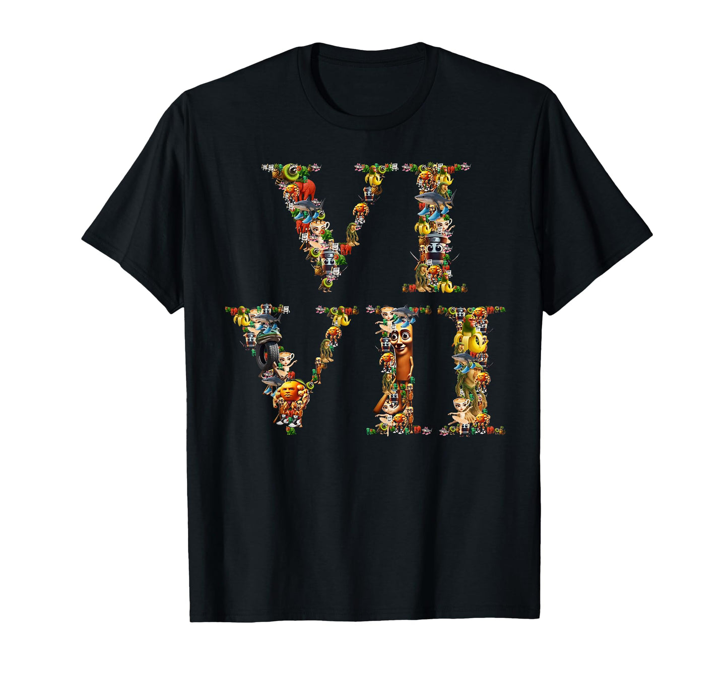 67 Six Seven Italian Brainrot Roman Numeral Meme T-Shirt
