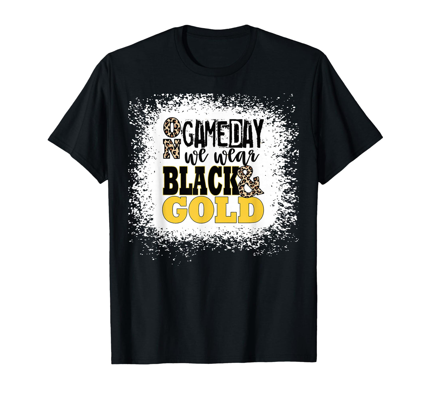 On Gameday Football We Wear Gold And Black T-Shirt
