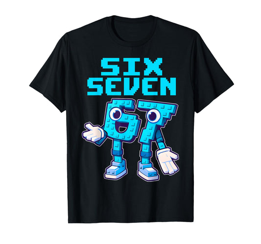 67 Six Seven 6-7 - Funny Italian Brainrot Kids Gaming Meme T-Shirt
