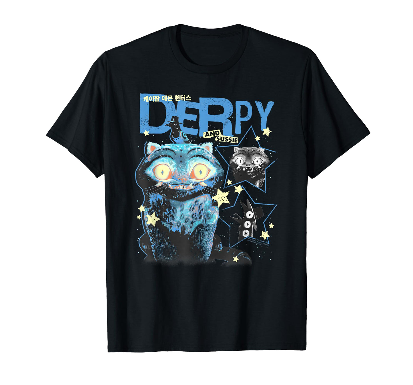 Kpop Demon Hunters Halloween Derpy and Sussie Y2K Poster T-Shirt