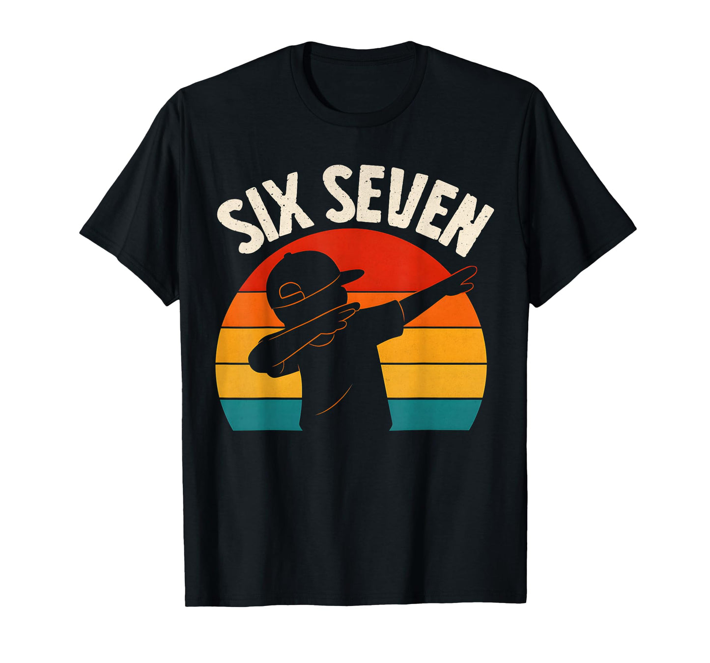 67 Meme 6 7 Numbers Dabbing Six Seven Funny Boys Kids Bruh T-Shirt