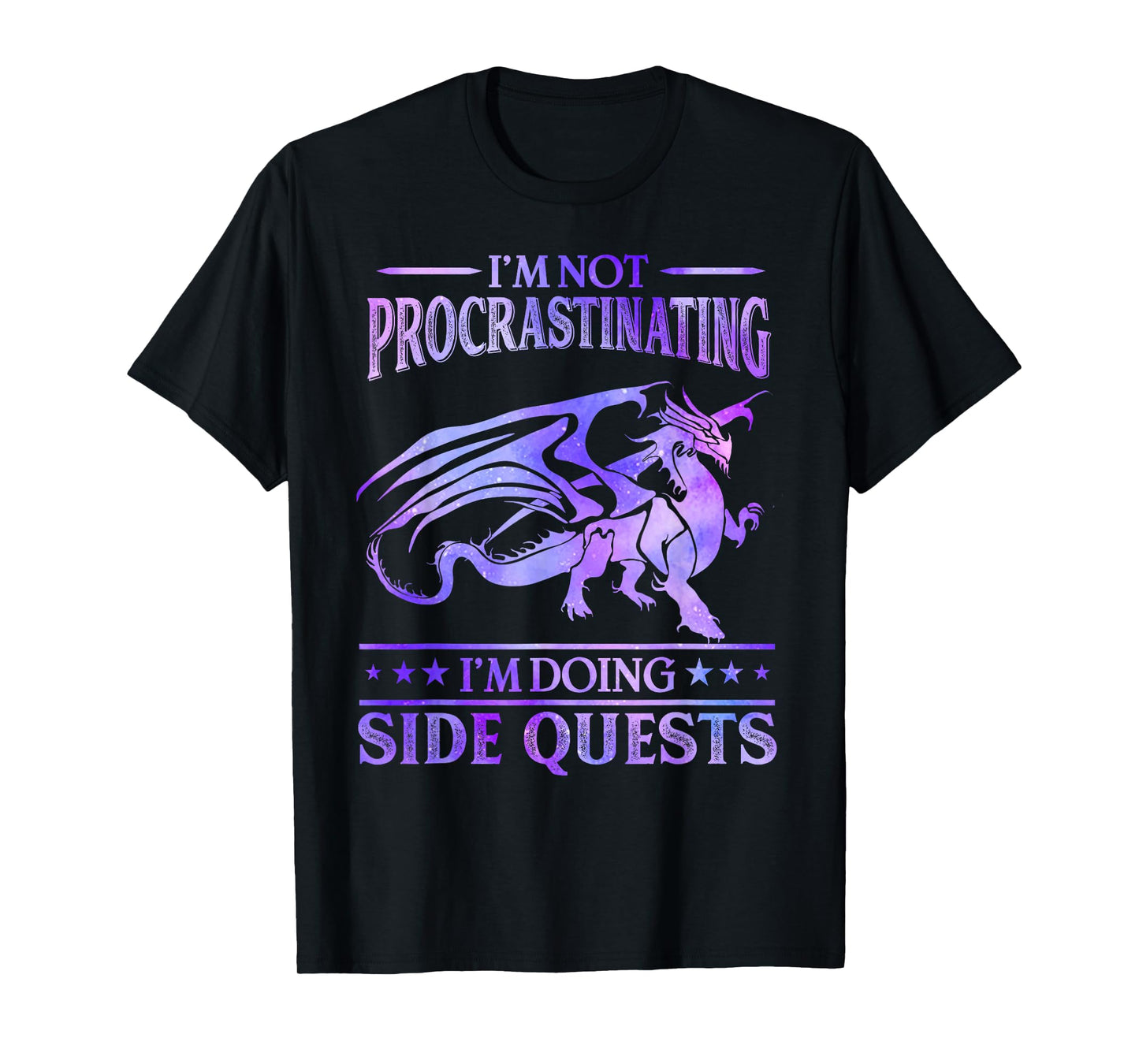 I'm Not Procrastinating I'm Doing Side Quests Dragons Master T-Shirt