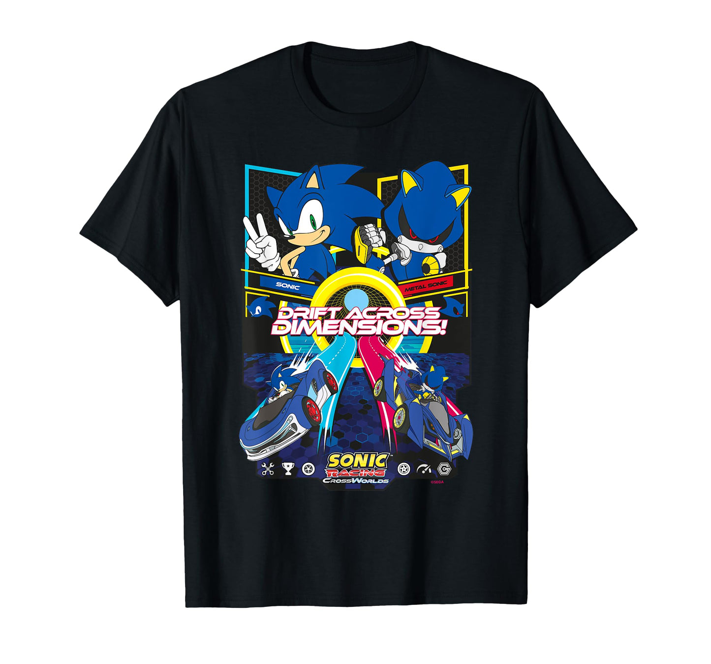 Sonic Racing CrossWorlds - Sonic VS Metal Sonic T-Shirt