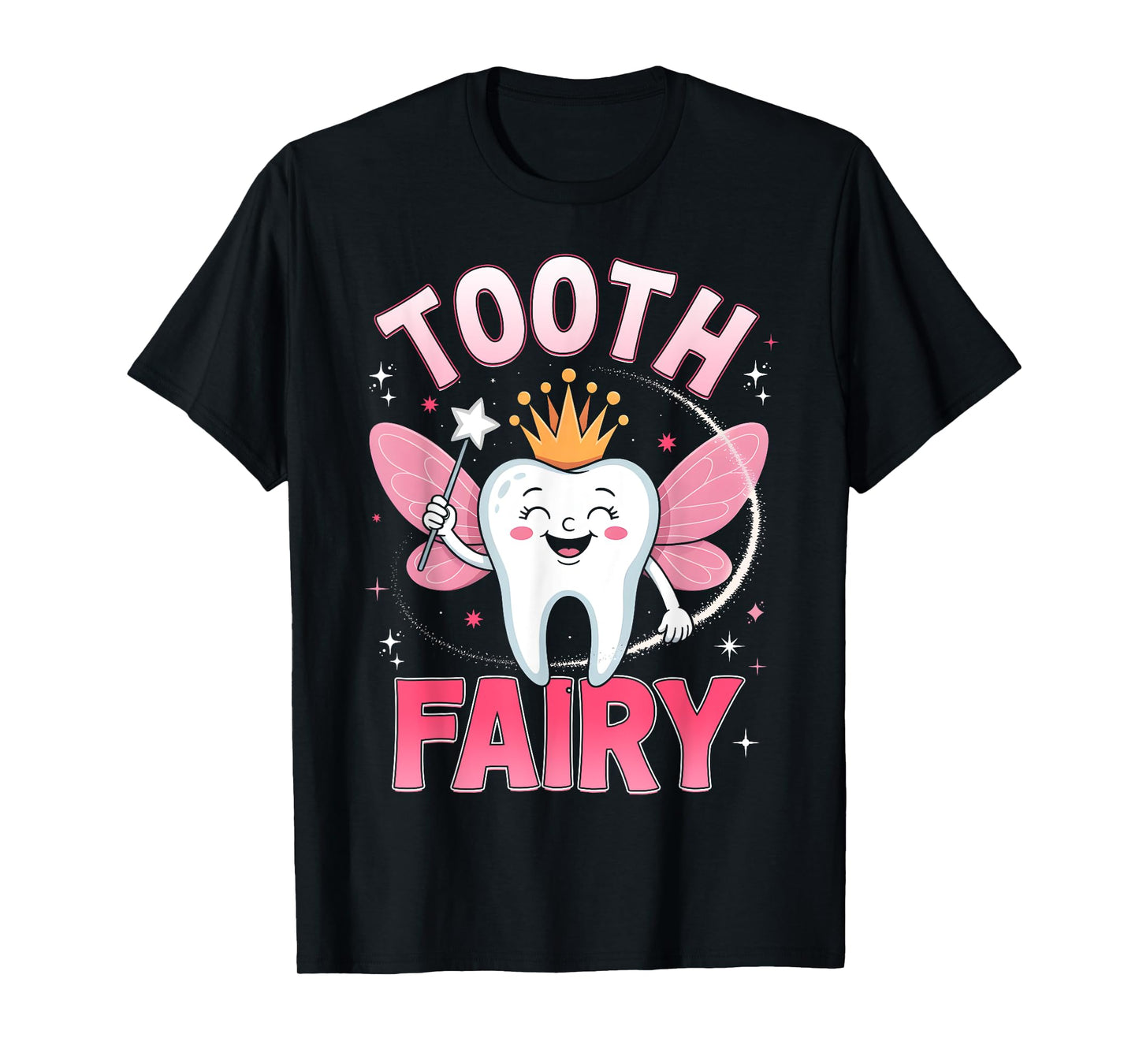 Funny Tooth Fairy Women Kids Girls Halloween Costume T-Shirt
