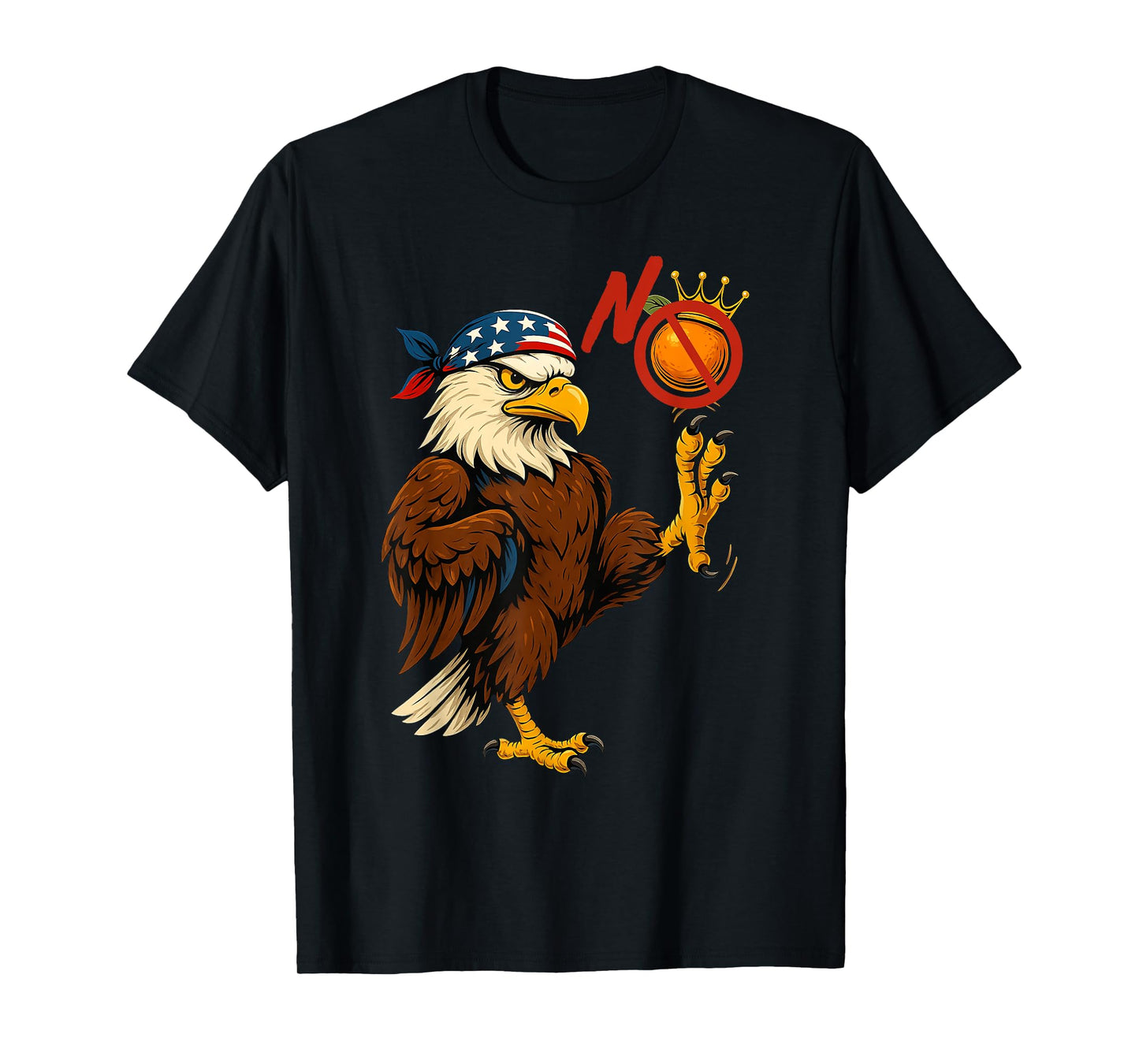 Eagle Crushes Crown No Kings In USA T-Shirt