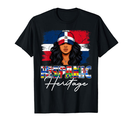 Dominican Republic Hispanic Heritage Month Dominican Women T-Shirt