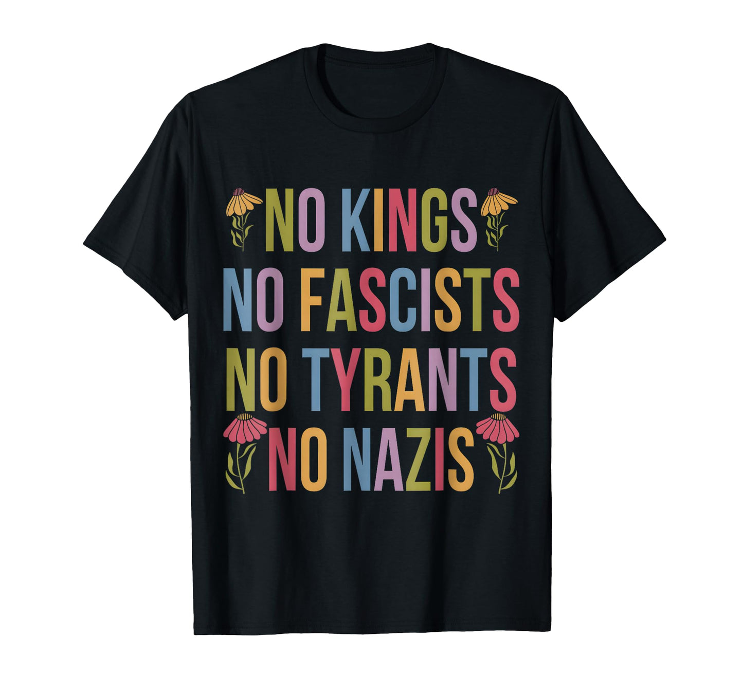 No Kings Patriotic Men Women Liberty T-Shirt T-Shirt