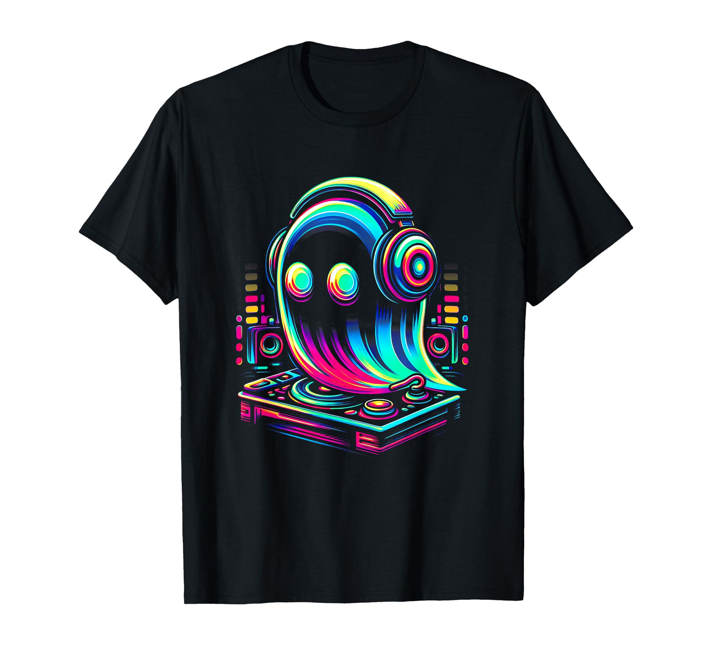 House Music Festival Ghost Optical Edm Rave Deejay T-Shirt