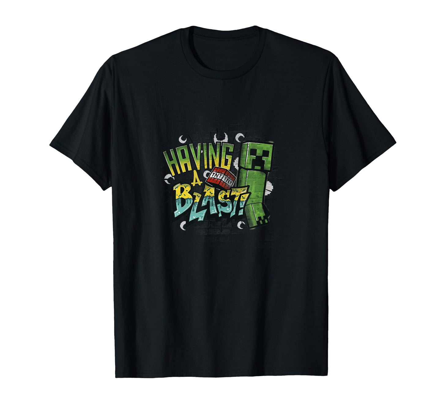Minecraft Creeper TNT Having A Blast! Color Gradient T-Shirt