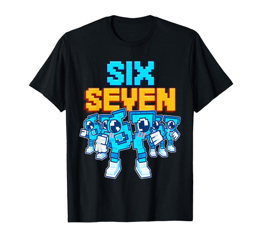 67 Six Seven Funny Italian Brainrot Kids Gaming Meme T-Shirt