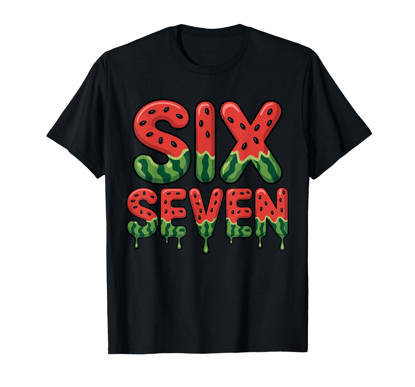 Funny Six Seven Meme 6 7 Shirt Retro T-Shirt