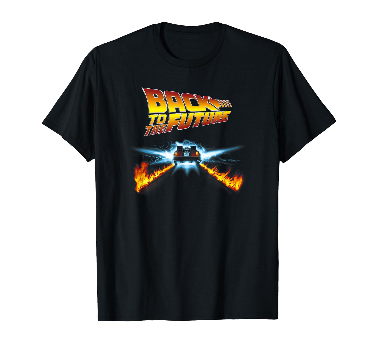 Back to the Future DeLorean and Logo T-Shirt