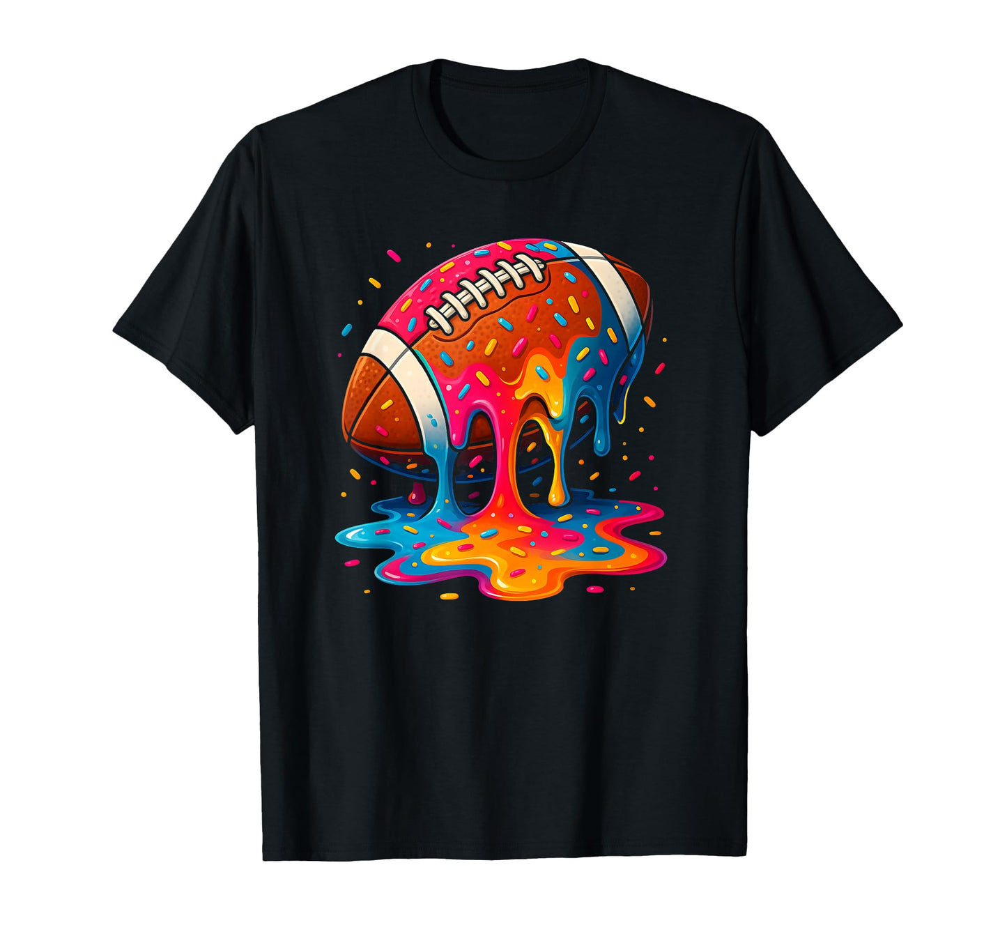 Football Drip Boys Football Youth Ice Cream Respect Drip T-Shirt