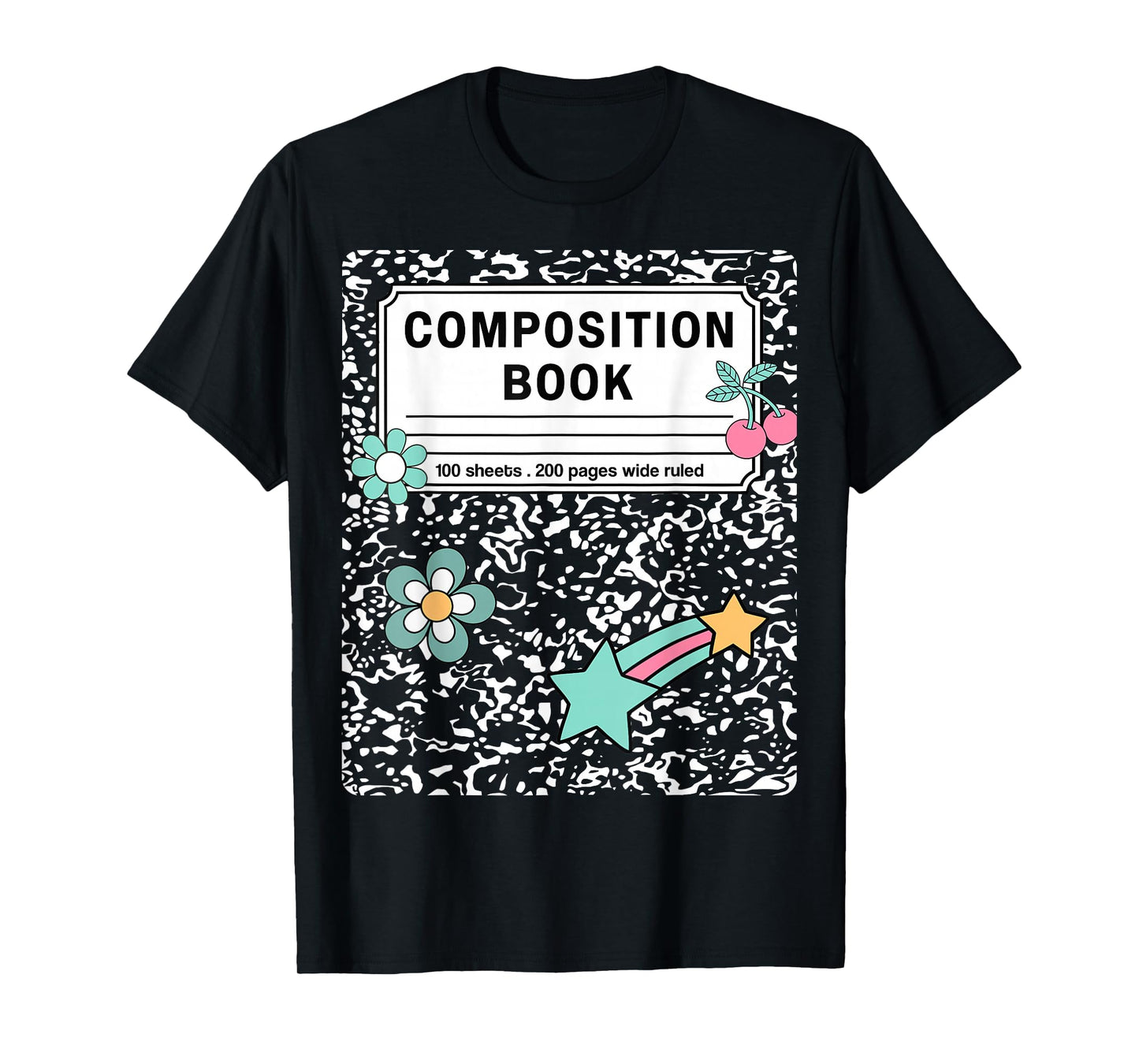 Composition Book Notebook Teachers Matching Group Halloween T-Shirt